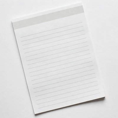 Blank Lined Notebook Paper