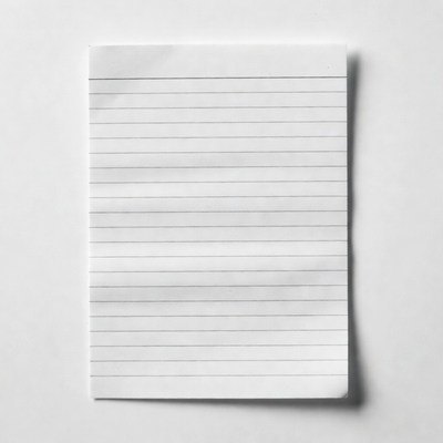 Blank Lined Notebook Paper