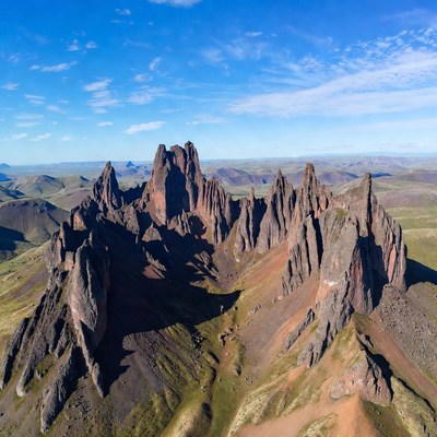Dramatic Red Rock Formations Landscape