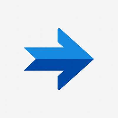 Blue right arrow icon