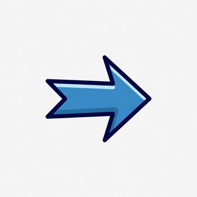 Blue right arrow icon