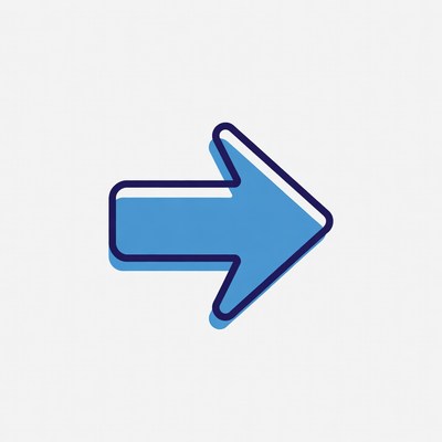 Blue right arrow icon