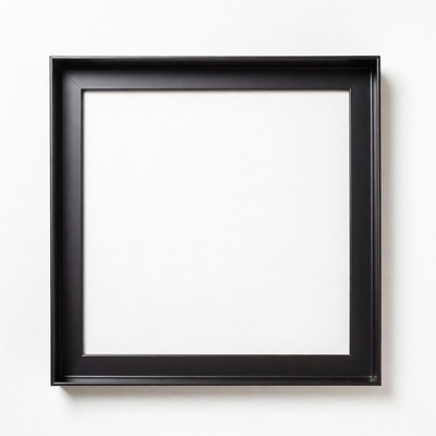 Empty Black Picture Frame