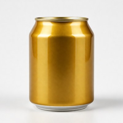 Gold Aluminum Soda Can