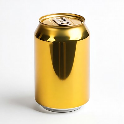 Shiny Gold Aluminum Can