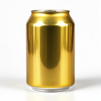 Shiny Gold Aluminum Can