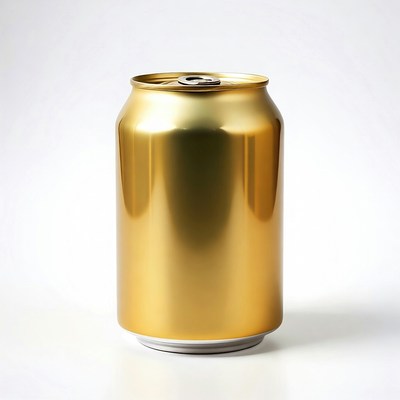 Shiny Gold Aluminum Can