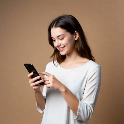 Young woman using smartphone