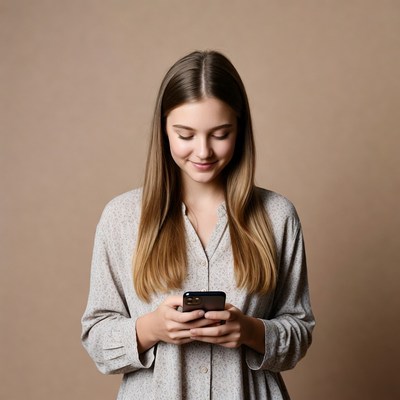 Young woman using smartphone