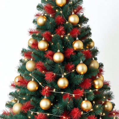 Gold Ornament Christmas Tree