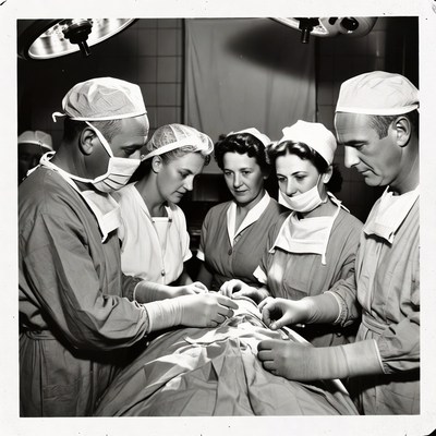 Surgeons Operating on Patient
