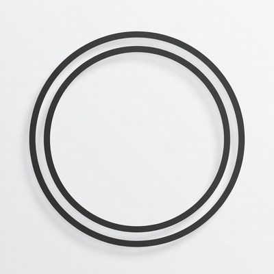 Double Black Outline Circles