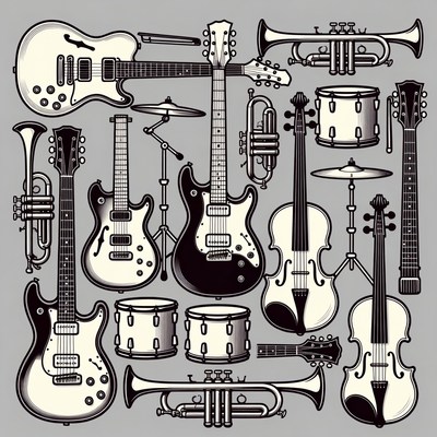 Vector Musical Instruments Collection