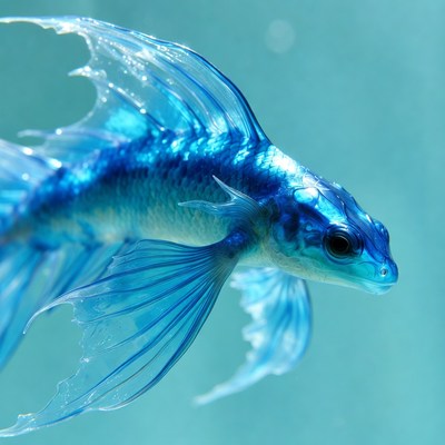 Crystal Blue Koi Fish