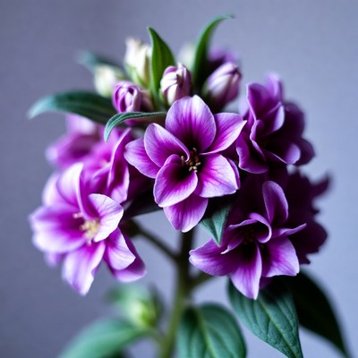 Purple Phlox Flower Cluster