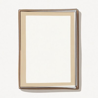 Open Blank Book Illustration