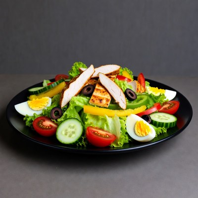 Grilled Chicken Salad with Veggies