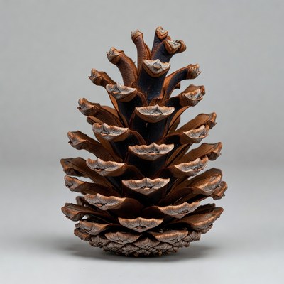 Large pine cone isolated