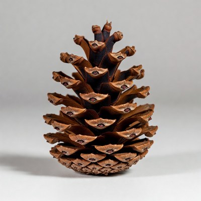 Large pine cone isolated