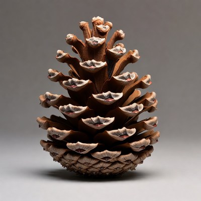 Large pine cone isolated