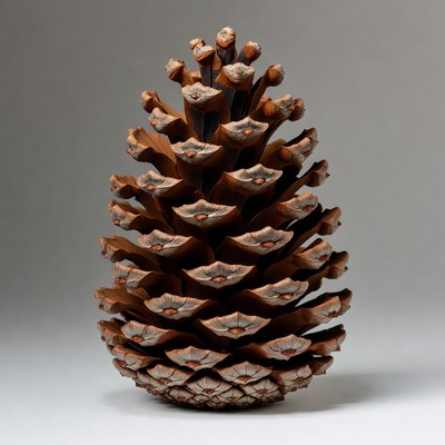 Large pine cone isolated