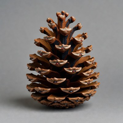 Large pine cone isolated