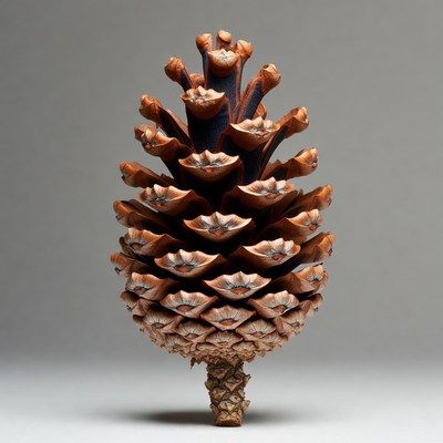 Large pine cone isolated