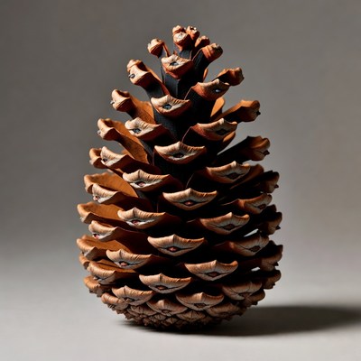 Large pine cone isolated