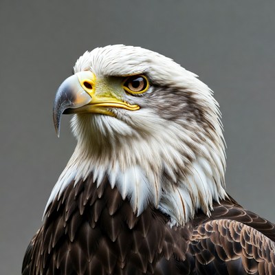 Bald eagle close-up portrait