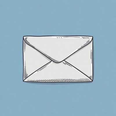 White envelope illustration