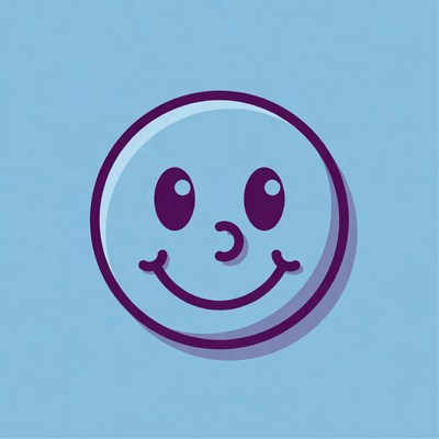 Smiling Cartoon Face Emoji