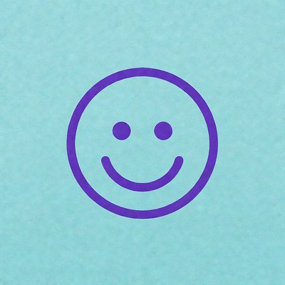 Purple Smiley Face Icon