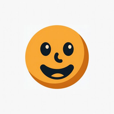 Smiling Yellow Cartoon Face