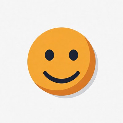 Smiling Yellow Emoticon Face