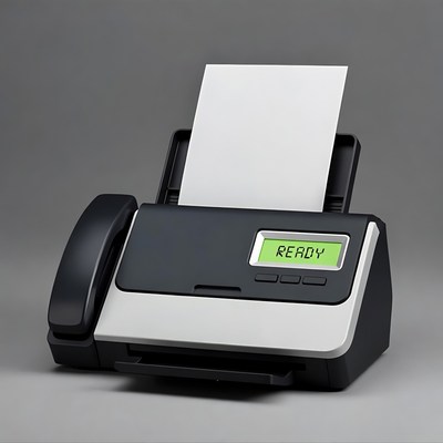 Printer displaying ready status