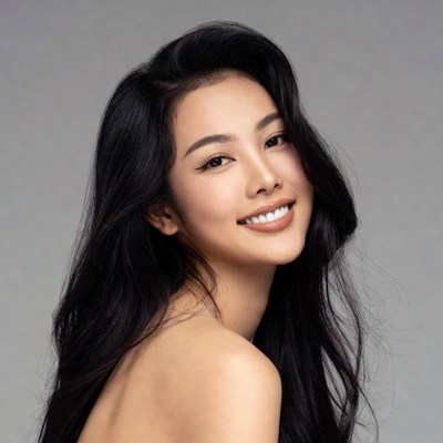 Beautiful Asian woman smiling