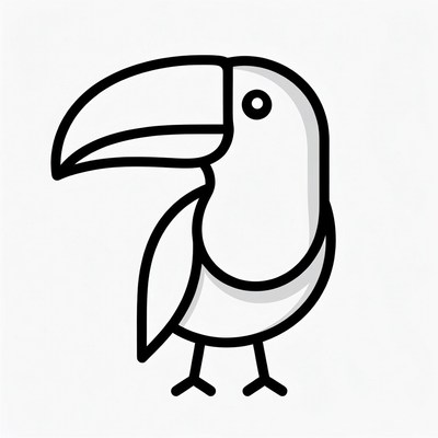 Toucan bird illustration