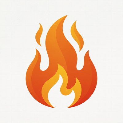 Burning Flame Illustration