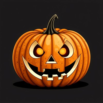 Jack-o'-lantern pumpkin illustration