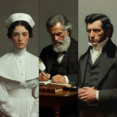 Nurse with Two Elderly Doctors