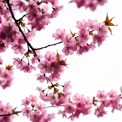 Pink Cherry Blossom Branches