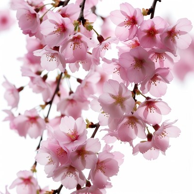 Pink Cherry Blossom Branches