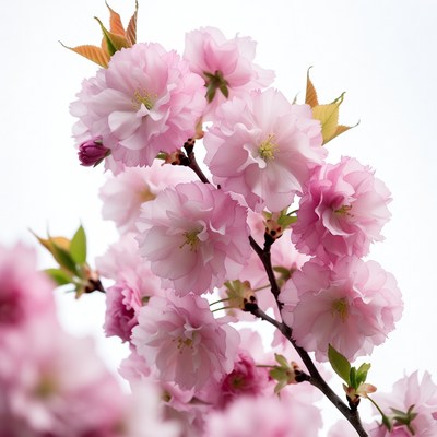 Pink Cherry Blossom Branch