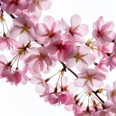 Pink Cherry Blossom Branches