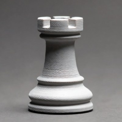 White Chess King Pawn