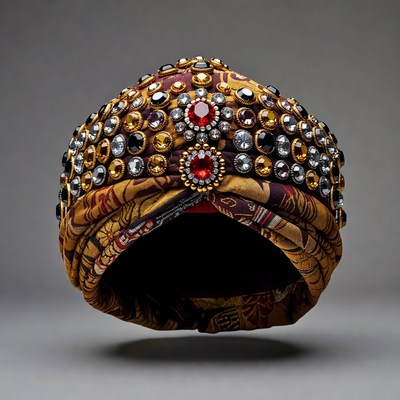 Jeweled Turban with Gems