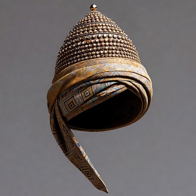 Ornate Bejeweled Turban Hat