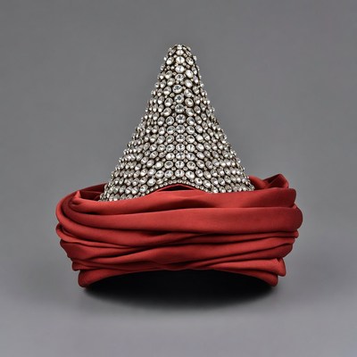 Jeweled Red Ottoman Fez Hat