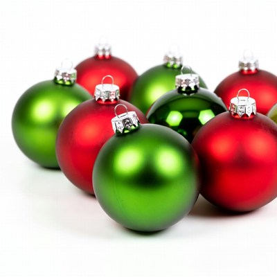 Red and Green Christmas Ornaments