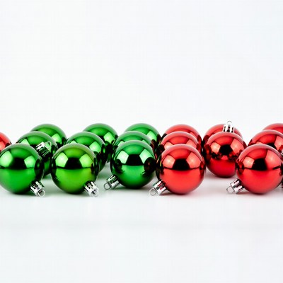 Red and Green Christmas Ornaments